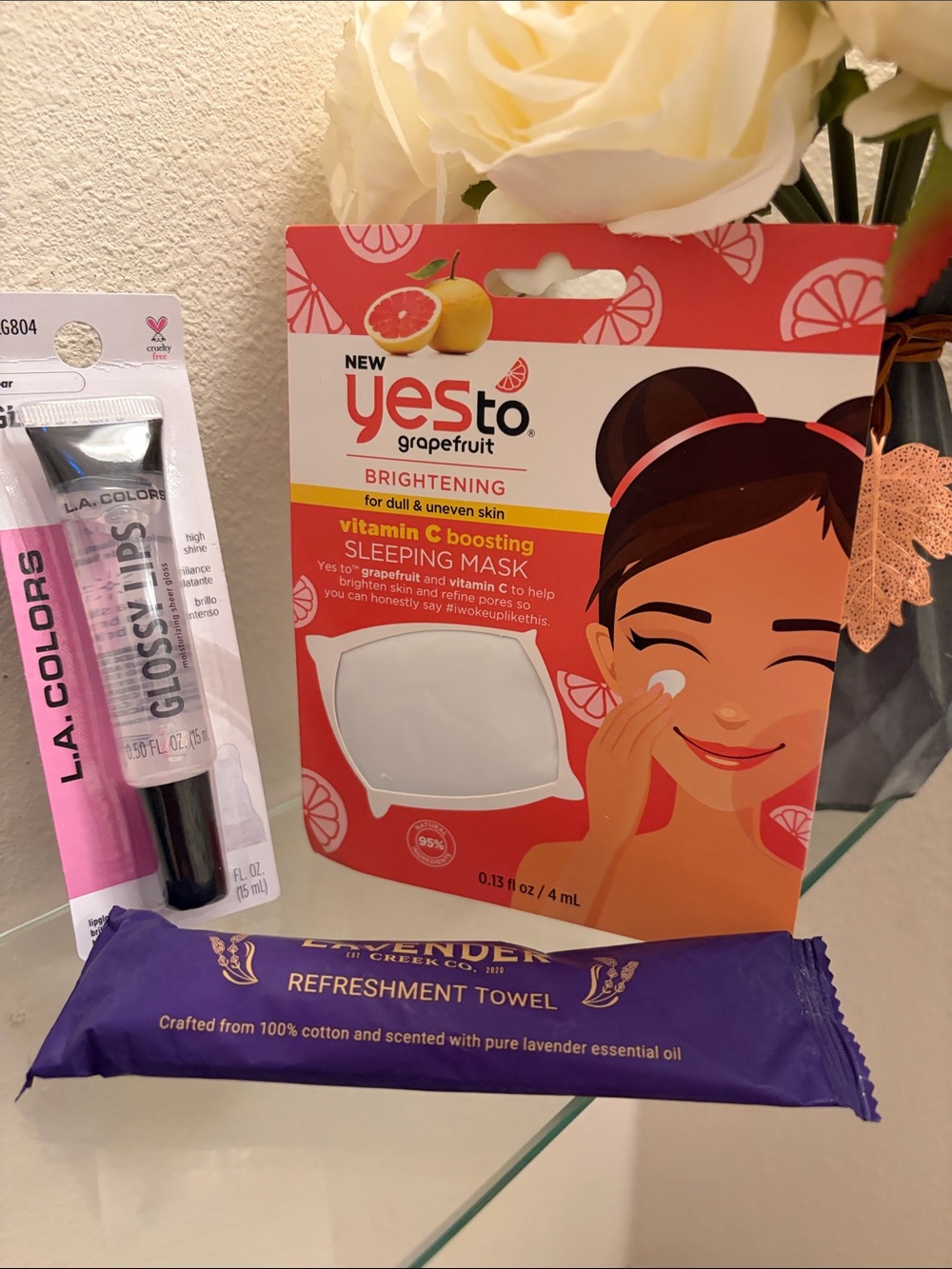Grapefruit Brightening Vitamin C Sleeping Mask Self Care Bundle